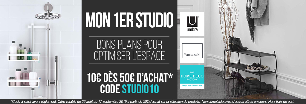 Mon 1er studio, bons plans pour optimiser l'espace : evenenement shopping sur Jardindeco.com